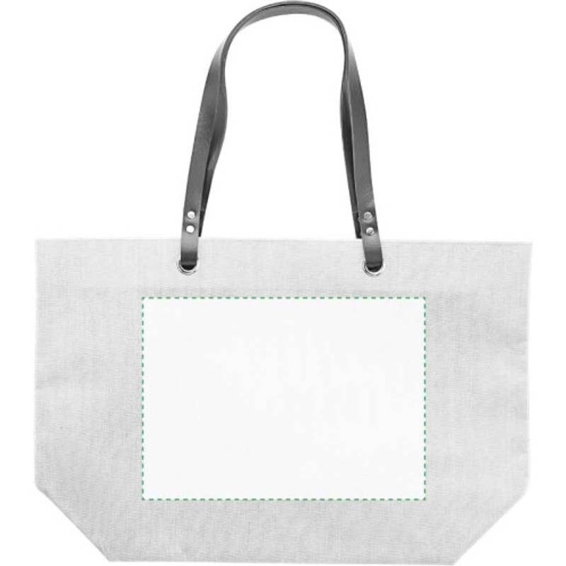 GOLDAPA Lněná plážová nebo nákupní taška s PE držadly GOLDAPA Lněná plážová nebo nákupní taška s PE držadly