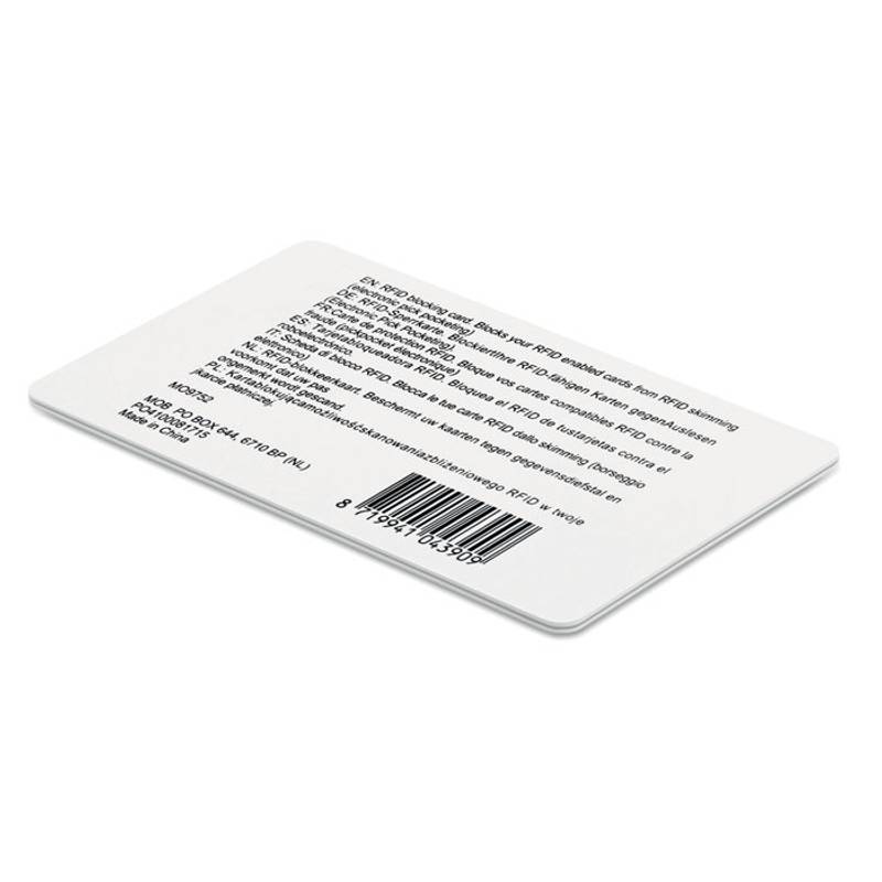 RFID blokovacia karta RFID blokovacia karta