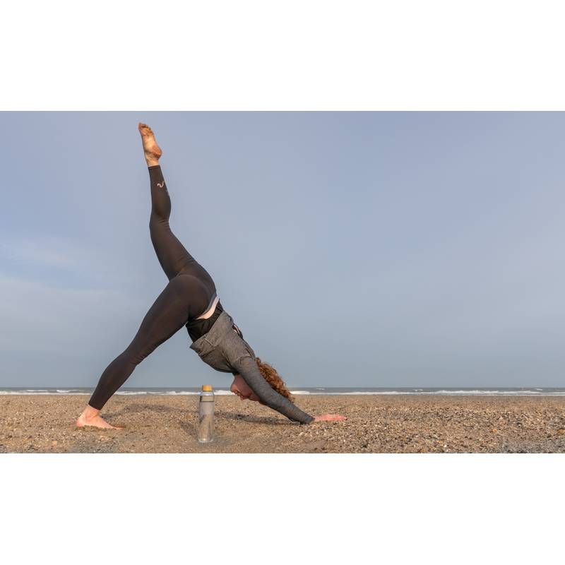 Sklenená fľaša s bambusovým uzáverom Impact Sklenená fľaša s bambusovým uzáverom Impact