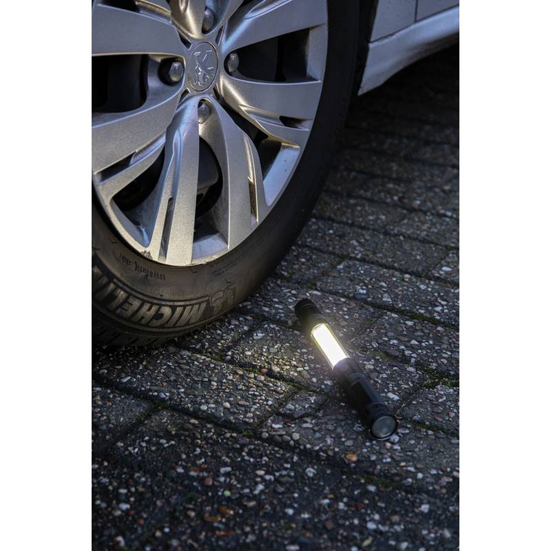 Velké teleskopické svítidlo s COB, černá Velké teleskopické svítidlo s COB, černá