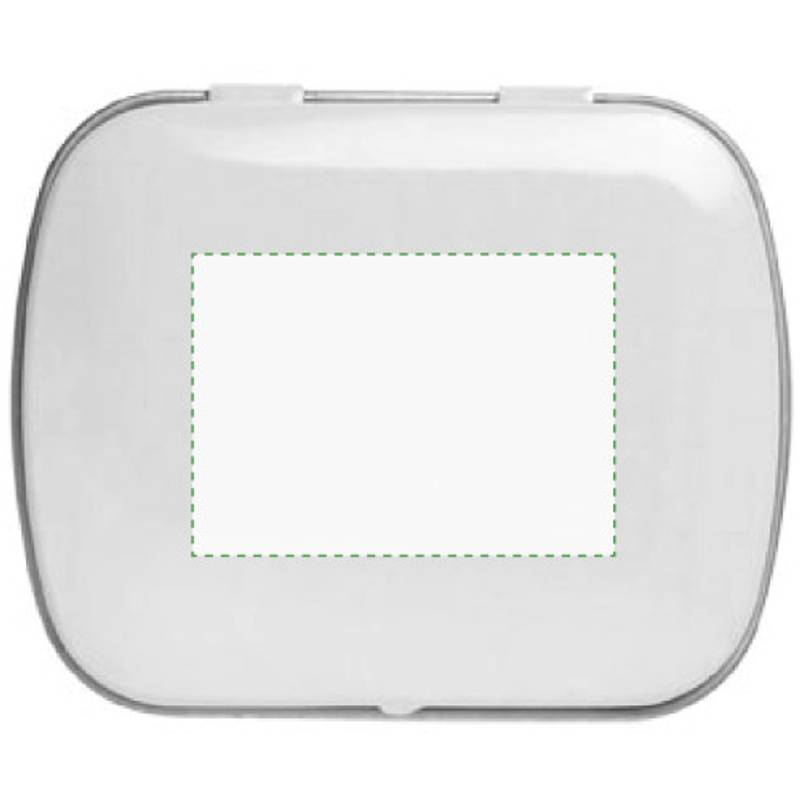 Kov.krabička, mentol.bonbóny, bílá Kov.krabička, mentol.bonbóny, bílá