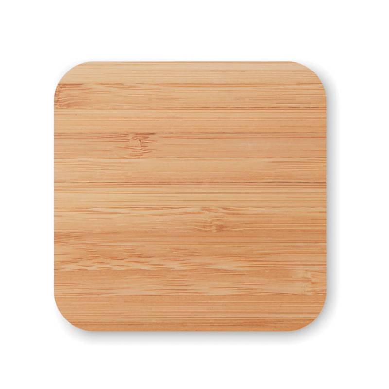 Bezdrátová nabíjecí podložka, bambusová Bezdrátová nabíjecí podložka, bambusová