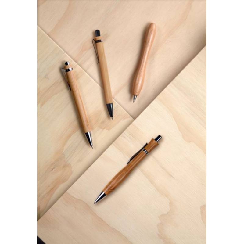 Bambusové kuličkové pero Colorado, modrá náplň, hnědá Bambusové kuličkové pero Colorado, modrá náplň, hnědá