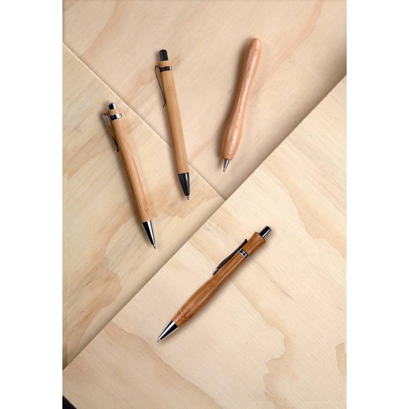 Bambusové kuličkové pero Colorado, modrá náplň, hnědá Bambusové kuličkové pero Colorado, modrá náplň, hnědá