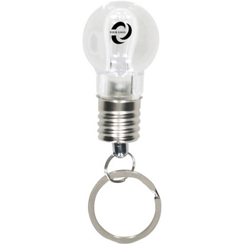 Přívěsek na klíče tvar žárovka, světlo mění barvy Přívěsek na klíče tvar žárovka, světlo mění barvy