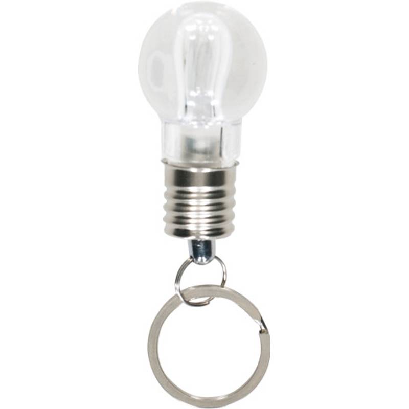Přívěsek na klíče tvar žárovka, světlo mění barvy Přívěsek na klíče tvar žárovka, světlo mění barvy