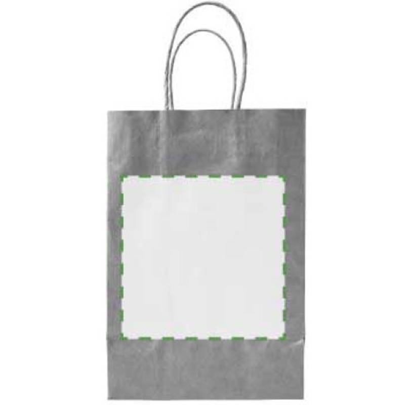 Velká papírová dárková taška, 25,6 x 10,9 x 35,3 cm, hnědá Velká papírová dárková taška, 25,6 x 10,9 x 35,3 cm, hnědá