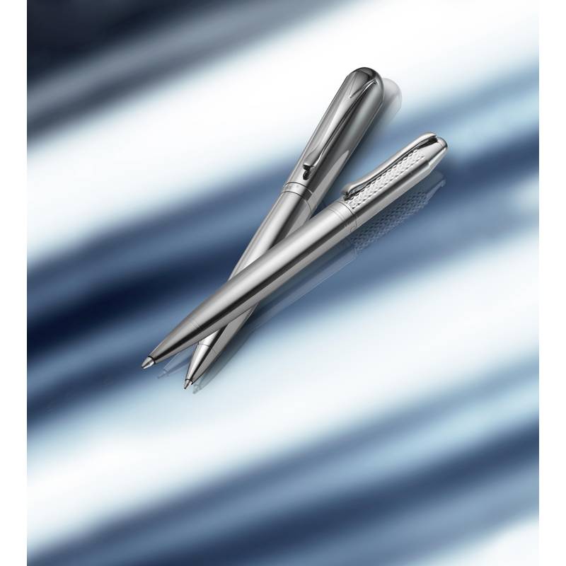 Kovové gulôčkové pero značky CHARLES DICKENS, strieborná Kovové gulôčkové pero značky CHARLES DICKENS, strieborná