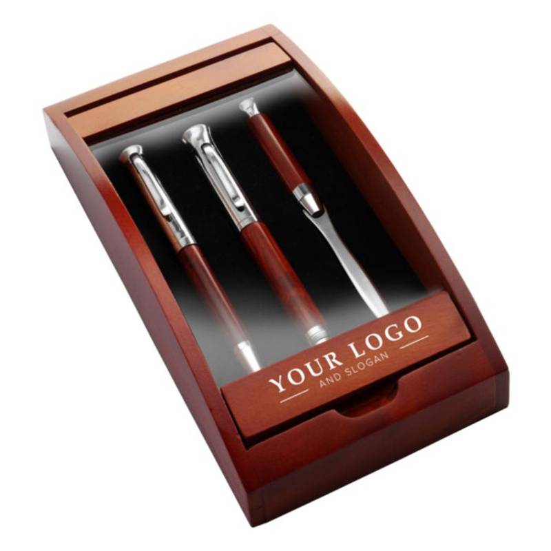 Trémy Psací souprava, kuličkové pero, roller, nůž na dopisy, černá náplň, baleno v krabičce Trémy Psací souprava, kuličkové pero, roller, nůž na dopisy, černá náplň, baleno v krabičce