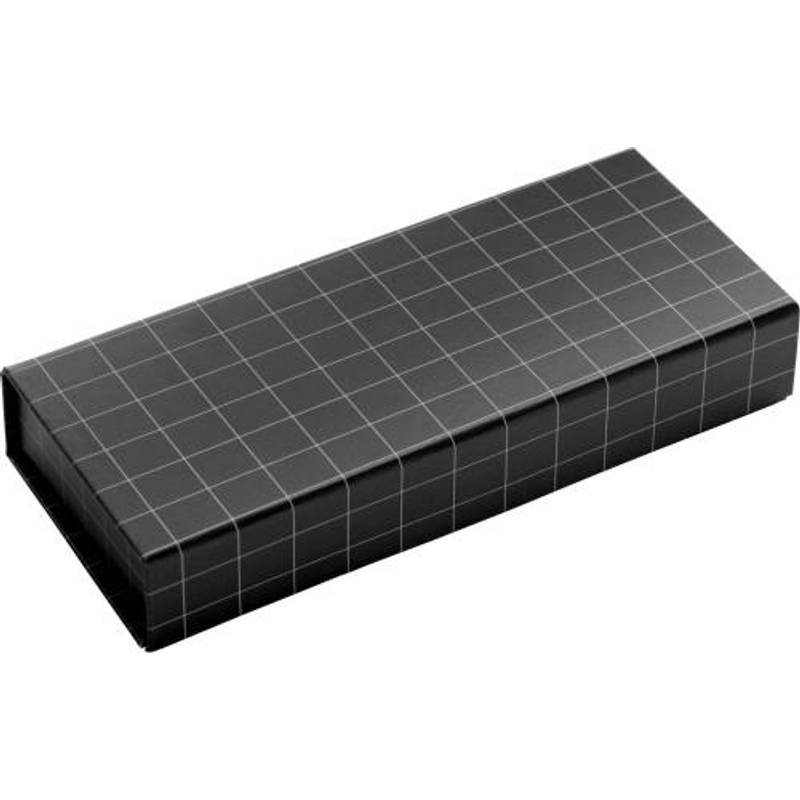 CHECKED Písacia súprava, kovové guľôčkové pero, roller v krabičke, čierna CHECKED Písacia súprava, kovové guľôčkové pero, roller v krabičke, čierna