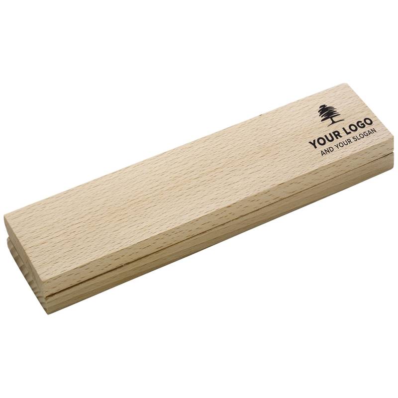 PUKAO Drevená písacia súprava, guľôčkové pero, modrá náplň a mikroceruzka, balené v krabičke PUKAO Drevená písacia súprava, guľôčkové pero, modrá náplň a mikroceruzka, balené v krabičke