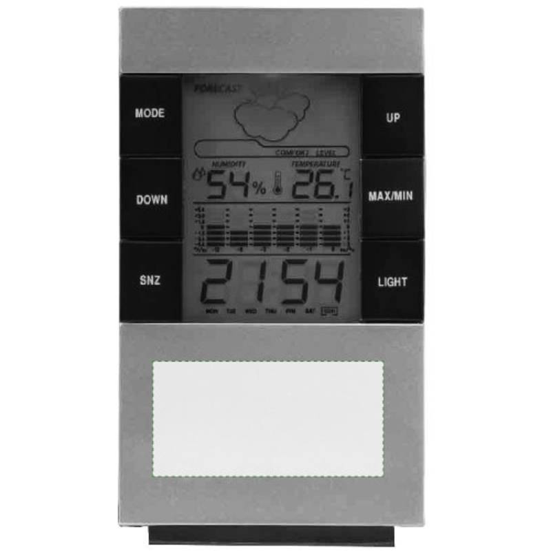 Digitální stolní hodiny / Tisou /, stříbrná Digitální stolní hodiny / Tisou /, stříbrná