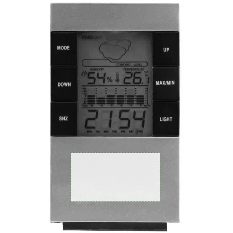 Digitální stolní hodiny / Tisou /, stříbrná Digitální stolní hodiny / Tisou /, stříbrná