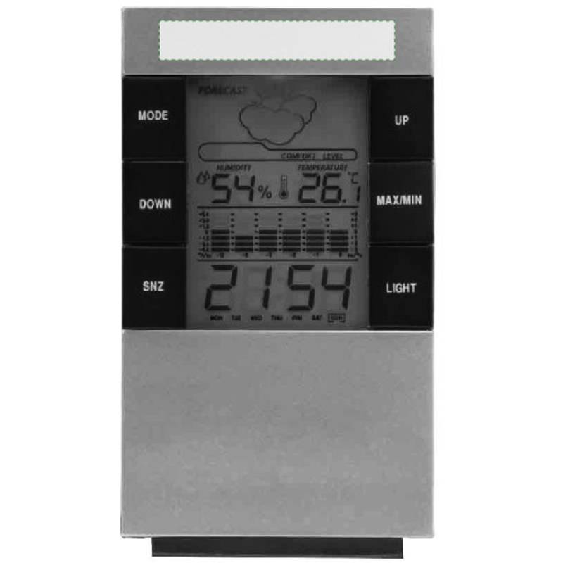 Digitální stolní hodiny / Tisou /, stříbrná Digitální stolní hodiny / Tisou /, stříbrná