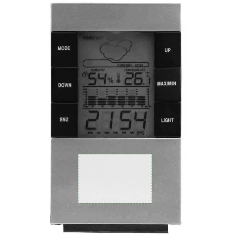 Digitální stolní hodiny / Tisou /, stříbrná Digitální stolní hodiny / Tisou /, stříbrná