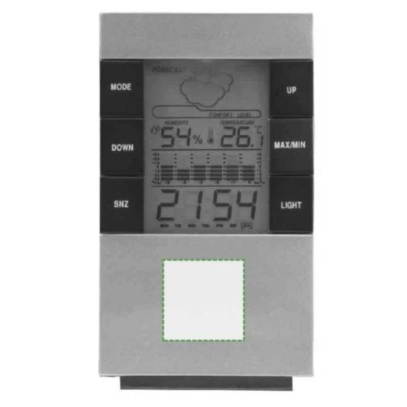 Digitální stolní hodiny / Tisou /, stříbrná Digitální stolní hodiny / Tisou /, stříbrná