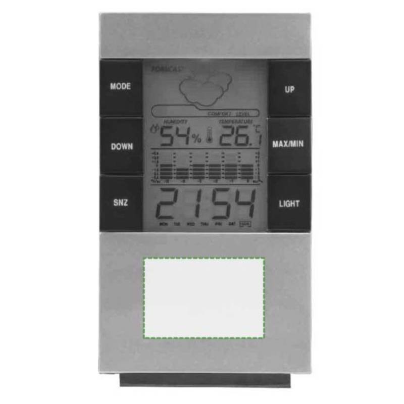 Digitální stolní hodiny / Tisou /, stříbrná Digitální stolní hodiny / Tisou /, stříbrná