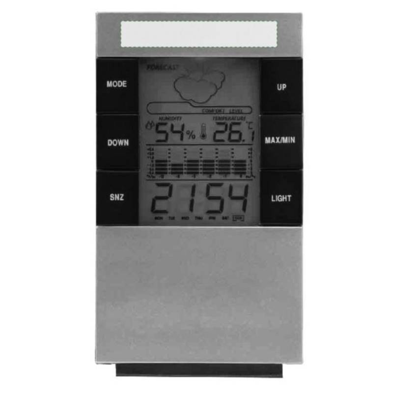 Digitální stolní hodiny / Tisou /, stříbrná Digitální stolní hodiny / Tisou /, stříbrná