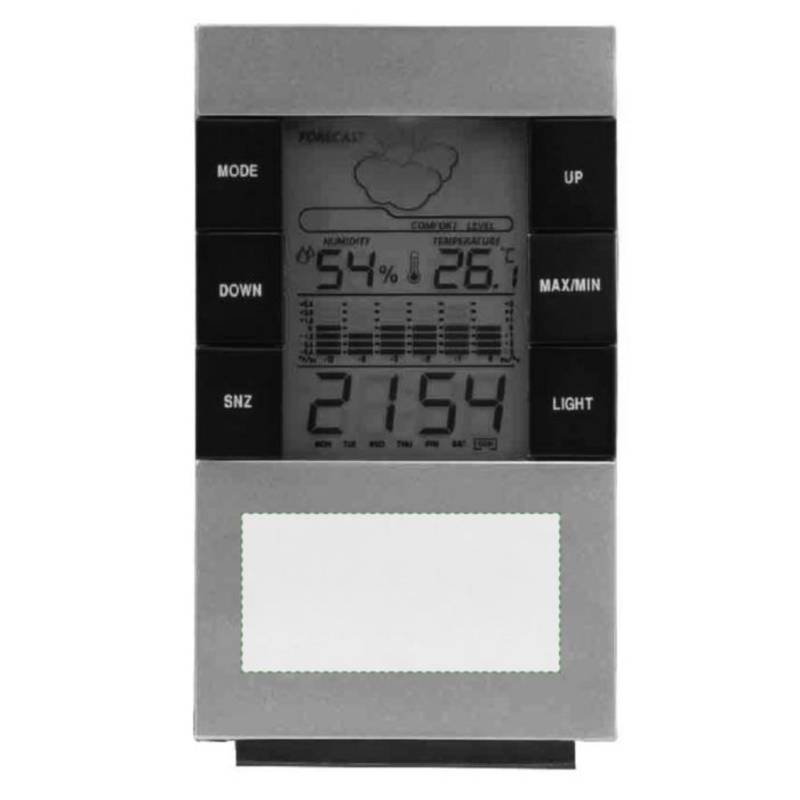 Digitální stolní hodiny / Tisou /, stříbrná Digitální stolní hodiny / Tisou /, stříbrná