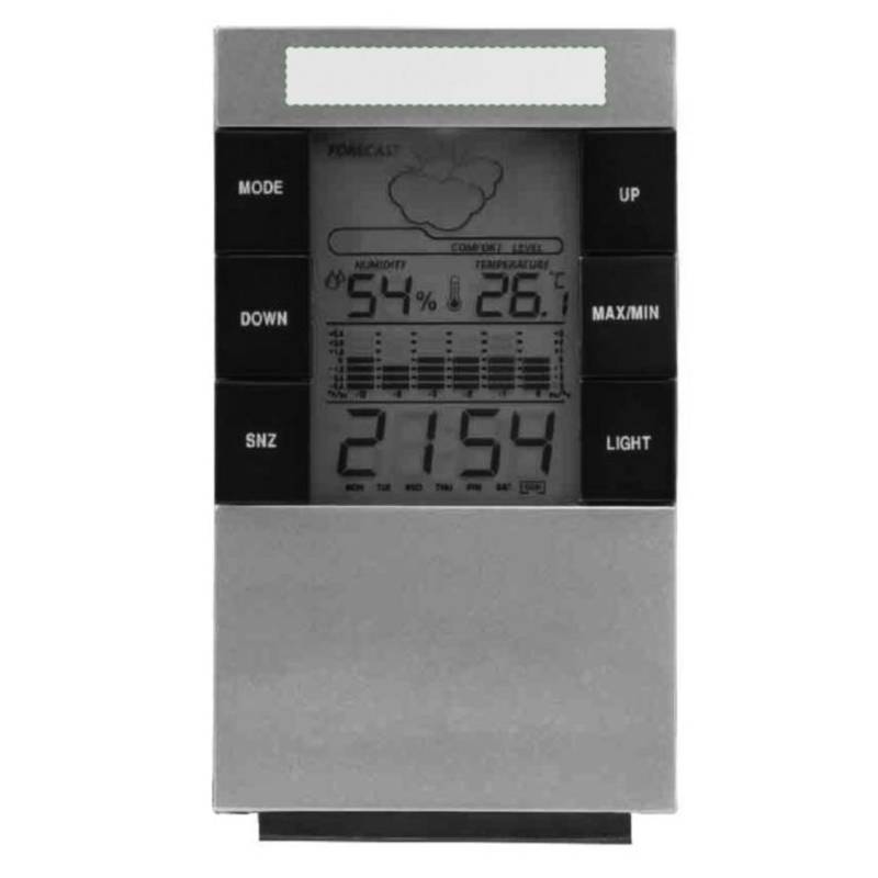 Digitální stolní hodiny / Tisou /, stříbrná Digitální stolní hodiny / Tisou /, stříbrná