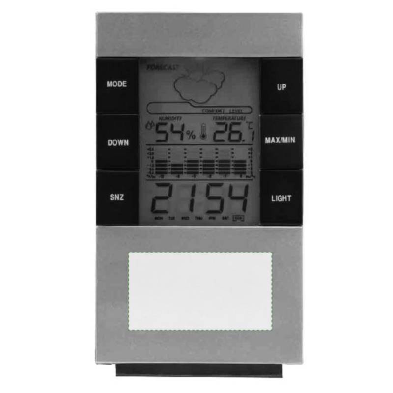 Digitální stolní hodiny / Tisou /, stříbrná Digitální stolní hodiny / Tisou /, stříbrná