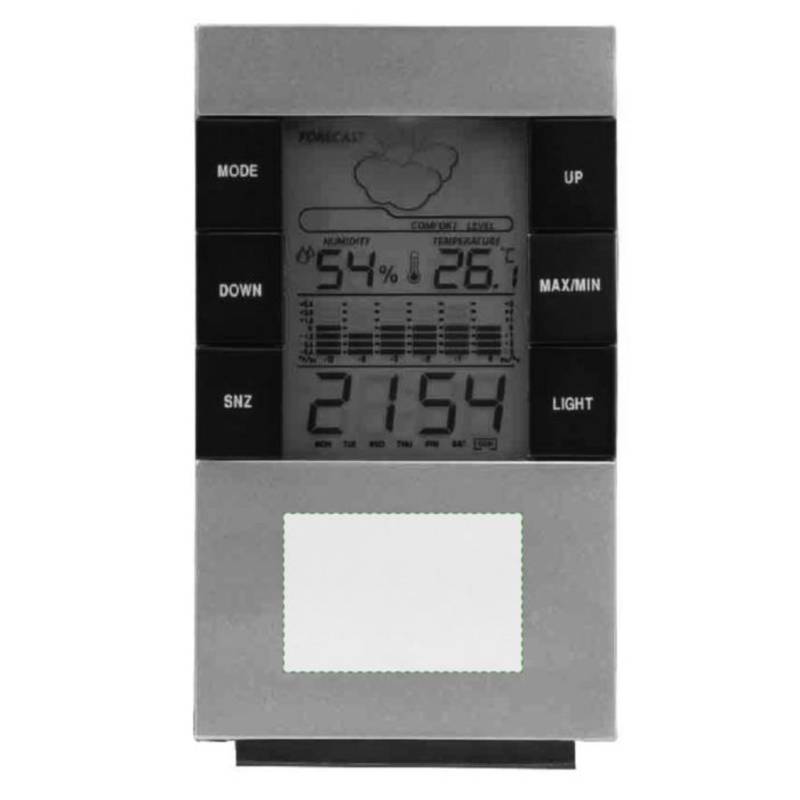 Digitální stolní hodiny / Tisou /, stříbrná Digitální stolní hodiny / Tisou /, stříbrná