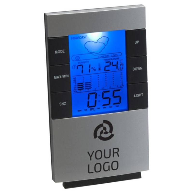 Digitální stolní hodiny / Tisou /, stříbrná Digitální stolní hodiny / Tisou /, stříbrná