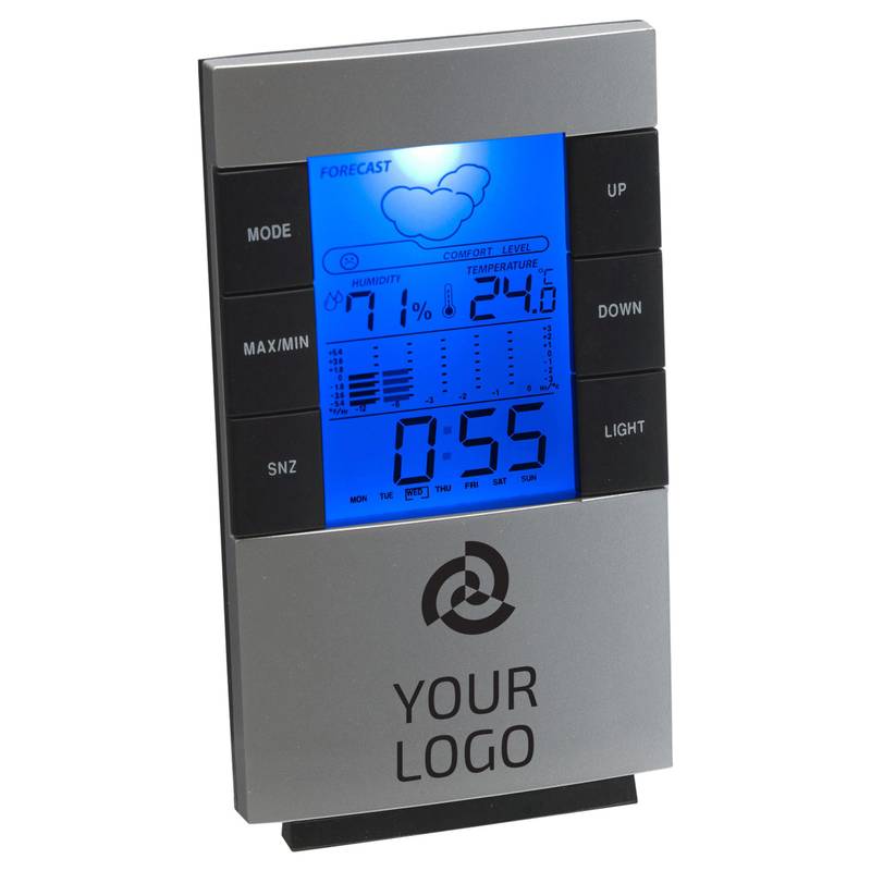 Digitální stolní hodiny / Tisou /, stříbrná Digitální stolní hodiny / Tisou /, stříbrná