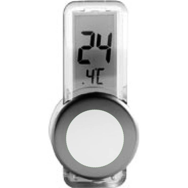 REGULUS Plastový digitálny teplomer s prísavkami, strieborná REGULUS Plastový digitálny teplomer s prísavkami, strieborná