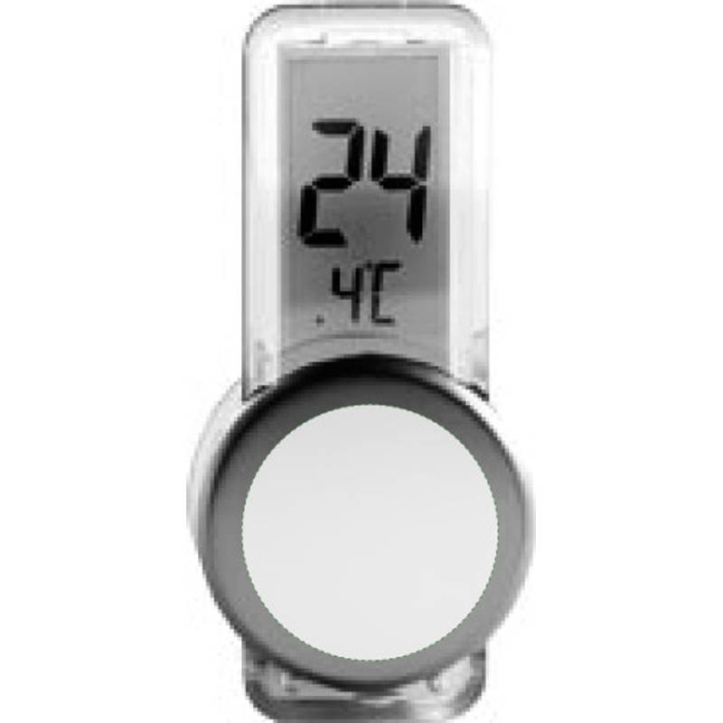 REGULUS Plastový digitálny teplomer s prísavkami, strieborná REGULUS Plastový digitálny teplomer s prísavkami, strieborná