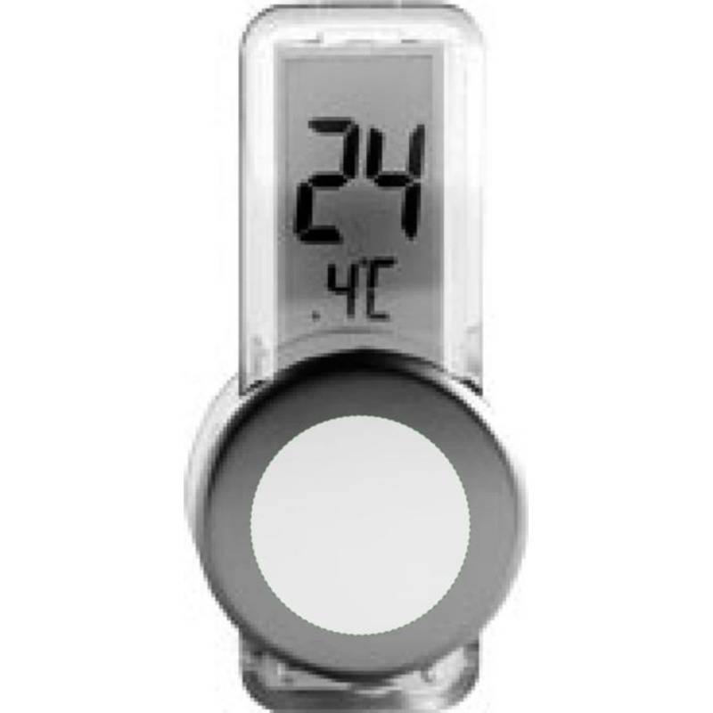 REGULUS Plastový digitálny teplomer s prísavkami, strieborná REGULUS Plastový digitálny teplomer s prísavkami, strieborná