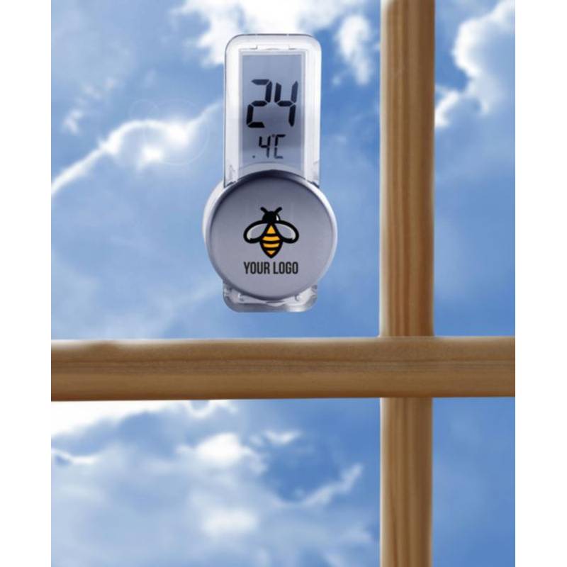 REGULUS Plastový digitálny teplomer s prísavkami, strieborná REGULUS Plastový digitálny teplomer s prísavkami, strieborná