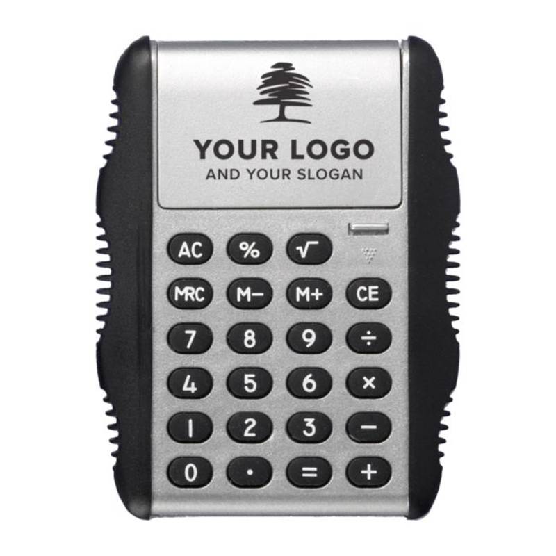 Plastová stolová kalkulačka, strieborná Plastová stolová kalkulačka, strieborná