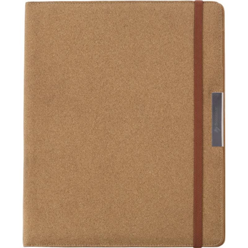 TALEN korkové portfólio A4 s blokom a gumičkou, hnedé TALEN korkové portfólio A4 s blokom a gumičkou, hnedé