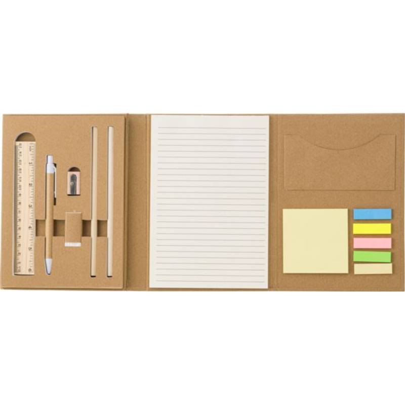 Psací souprava s kancelářskými potřebami v kartonovém balení Psací souprava s kancelářskými potřebami v kartonovém balení
