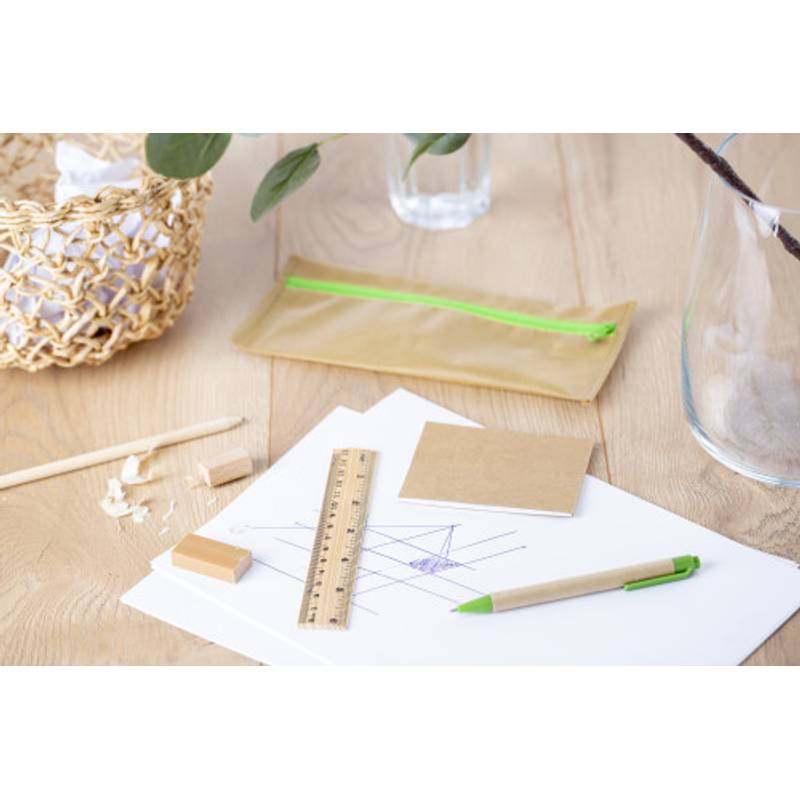 Puzdro z netkenej textílie s kanc.potrebami, eko štýl Puzdro z netkenej textílie s kanc.potrebami, eko štýl