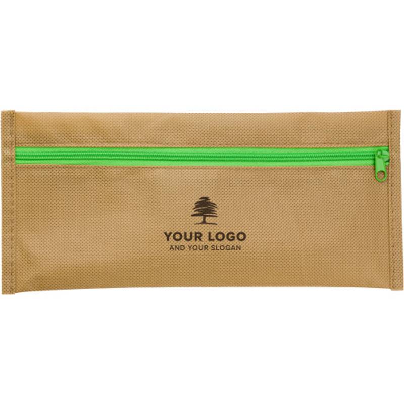 Puzdro z netkenej textílie s kanc.potrebami, eko štýl Puzdro z netkenej textílie s kanc.potrebami, eko štýl