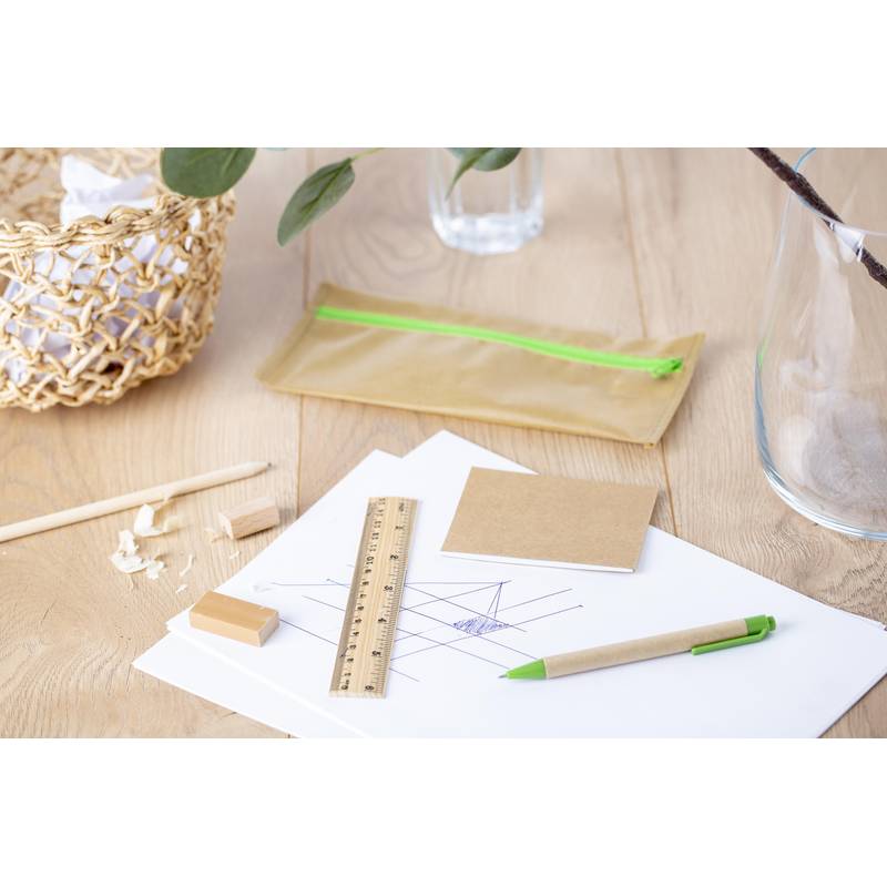 Puzdro z netkenej textílie s kanc.potrebami, eko štýl Puzdro z netkenej textílie s kanc.potrebami, eko štýl