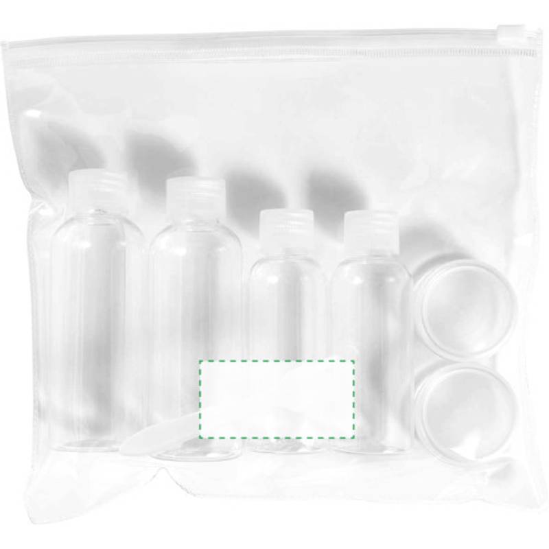 Sada lahviček na kosmetiku na cestování, transparentní Sada lahviček na kosmetiku na cestování, transparentní