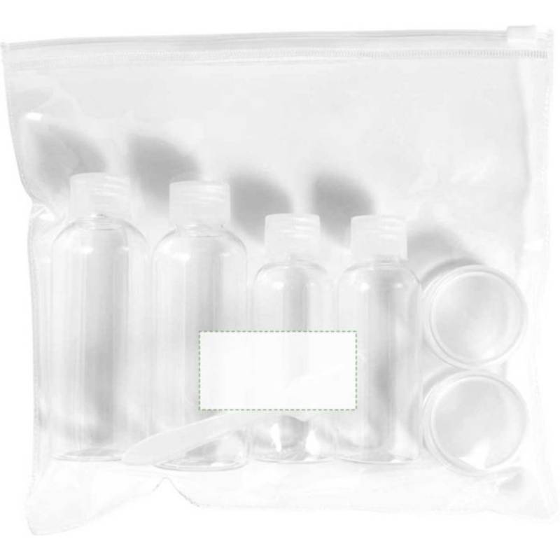 Sada lahviček na kosmetiku na cestování, transparentní Sada lahviček na kosmetiku na cestování, transparentní