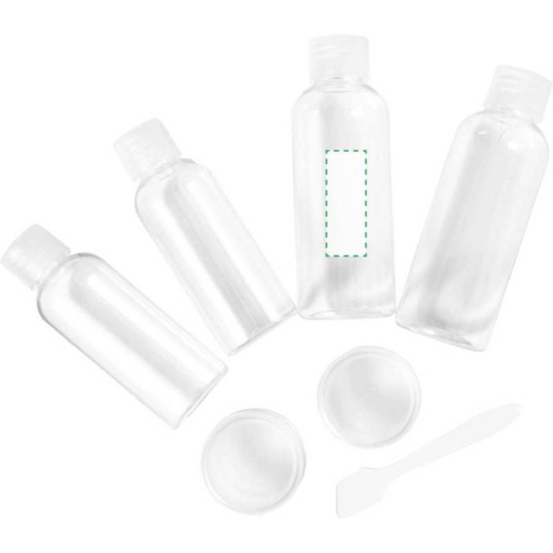 Sada lahviček na kosmetiku na cestování, transparentní Sada lahviček na kosmetiku na cestování, transparentní