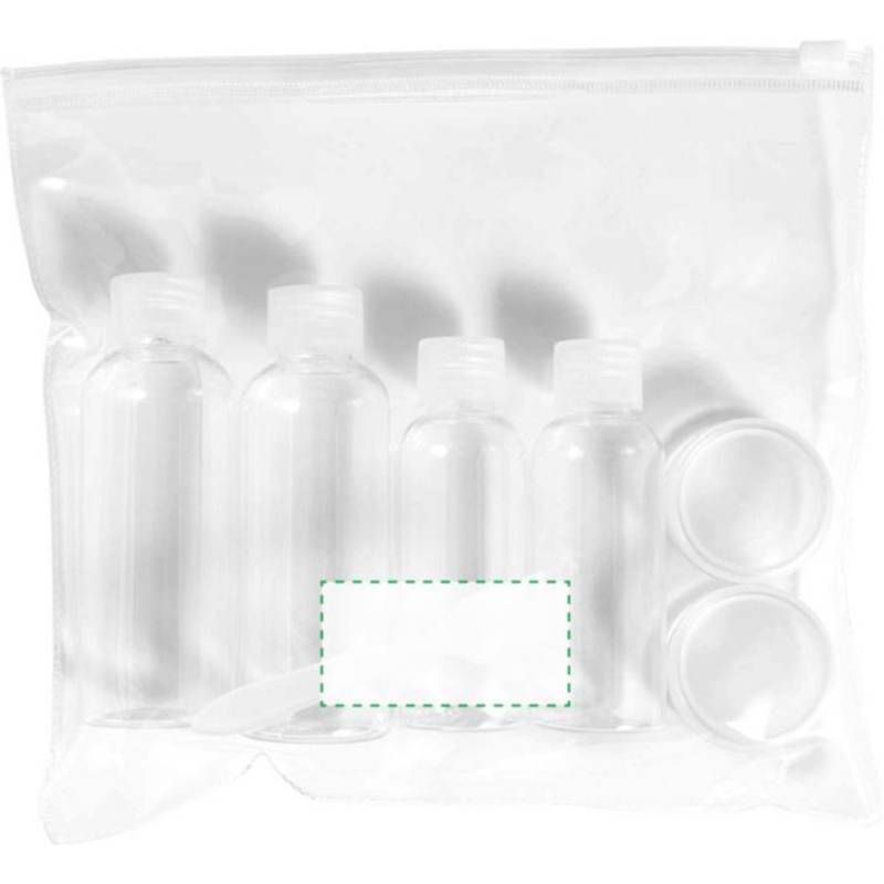 Sada lahviček na kosmetiku na cestování, transparentní Sada lahviček na kosmetiku na cestování, transparentní
