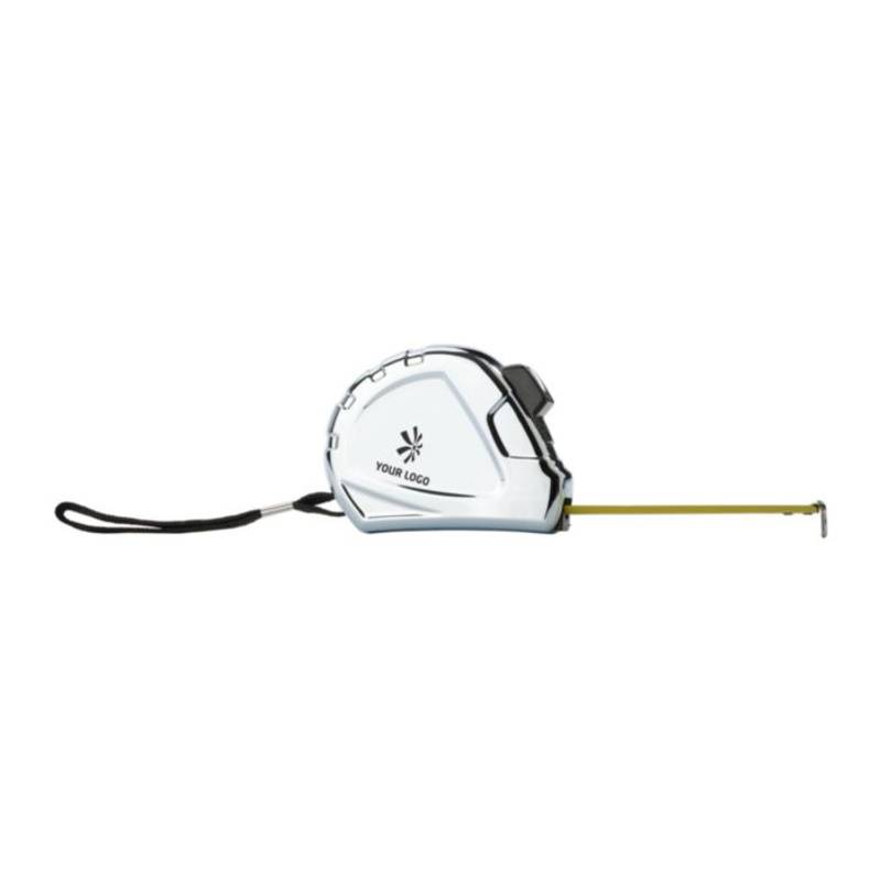 Svinovací metr se šňůrkou a klipem, pásmo, 3 m, stříbrná Svinovací metr se šňůrkou a klipem, pásmo, 3 m, stříbrná