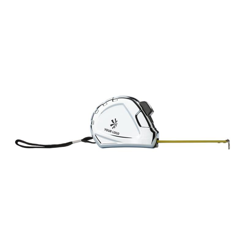 Svinovací metr se šňůrkou a klipem, pásmo, 3 m, stříbrná Svinovací metr se šňůrkou a klipem, pásmo, 3 m, stříbrná