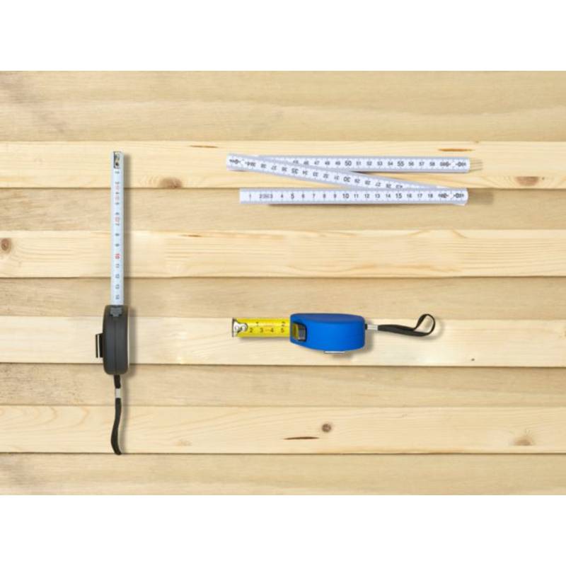 Svinovací metr, poutko na ruku, 3m, modrá Svinovací metr, poutko na ruku, 3m, modrá