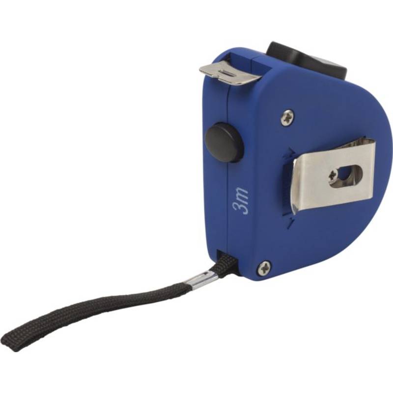 Svinovací metr, poutko na ruku, 3m, modrá Svinovací metr, poutko na ruku, 3m, modrá