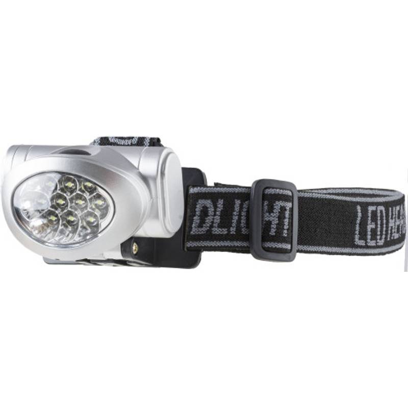 Plastová baterka 8 LED diód, upevnenie na hlavu /MINERVA/ Plastová baterka 8 LED diód, upevnenie na hlavu /MINERVA/