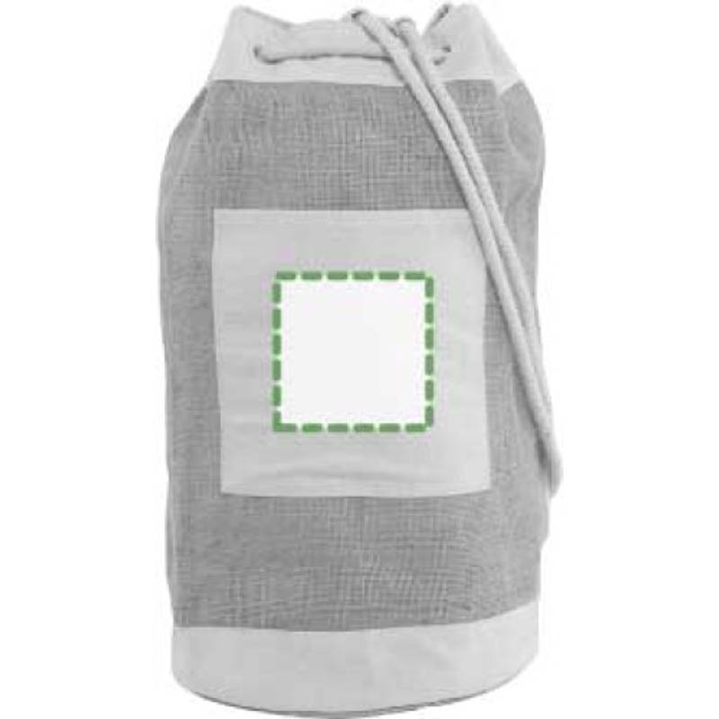 Námornícky batoh z juty, hnedá Námornícky batoh z juty, hnedá