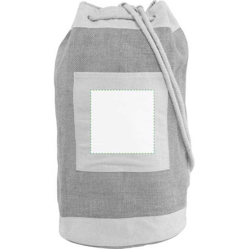 Námornícky batoh z juty, hnedá Námornícky batoh z juty, hnedá