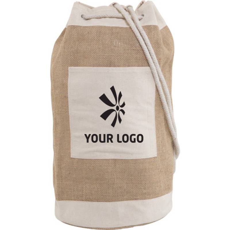 Námornícky batoh z juty, hnedá Námornícky batoh z juty, hnedá